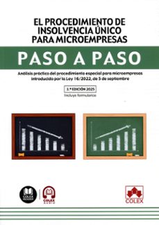el procedimiento de insolvencia unico para microempresas. paso a paso-departamento de documentacion iberley-9791370110062