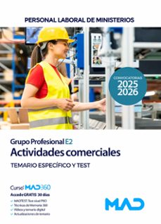 actividades comerciales (grupo profesional e2). ministerios temario especifico y test-9791370281762
