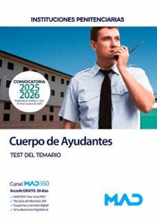 cuerpo de ayudantes de instituciones penitenciarias. test del tem ario-9791370282462