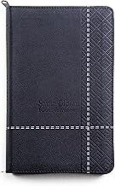 santa biblia de promesas reina valera 1960 / tamaño manual / letra grande / piel especial con cierre / negra // spanish-9780789925572