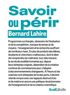 savoir ou perir (ebook)-bernard lahire-9782021588972
