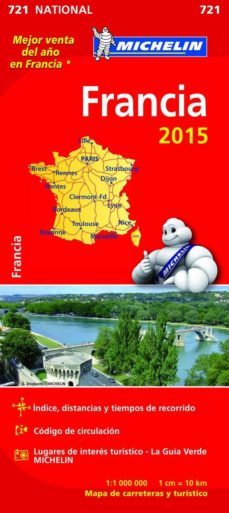 mapa francia 2015 ref. 11721-9782067199972