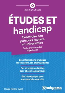 etudes et handicap : construire son parcours scolaire et universitaire (ebook)-9782759059072