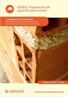 preparacion de soportes para revestir. eocb0109 (ebook)-francisco javier manzano garcía-9788411035972