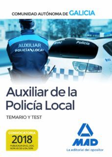auxiliar de la policia local de la comunidad autonoma de galicia. temario y test-9788414216972