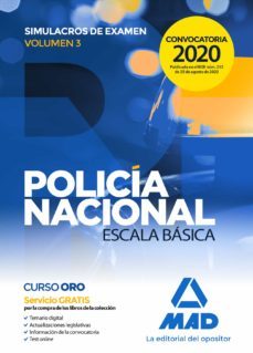 policia nacional escala basica. simulacros de examen 3 (5ª ed.)-9788414239872