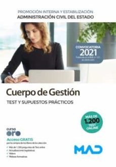cuerpo de gestion de la administracion civil del estado (promocion interna y estabilizacion). test y supuestos practicos-9788414248072