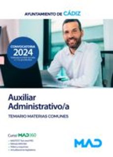 auxiliar administrativo/a. temario de materias comunes-9788414288672