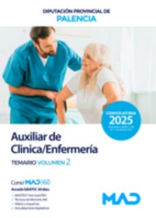 auxiliar de clinica/enfermeria de la diputacion provincial de palencia-9788414295472