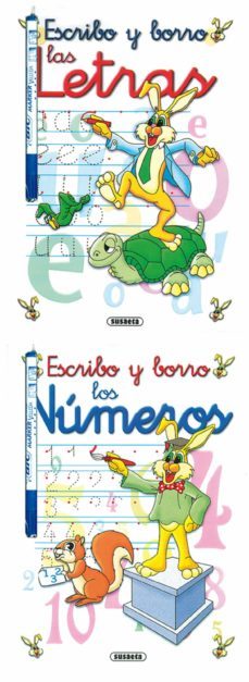 escribo y borro, 2 titulos: los numeros; las letras (con un rotul ador especial de obsequio)-9788430593972