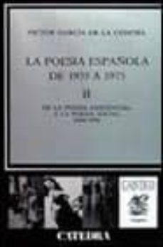 de la poesia exist (t.ii)-victor garcia de la concha-9788437606972