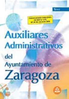 auxiliares administrativos del ayuntamiento de zaragoza-9788466562072