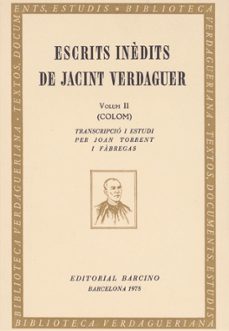 escrits inedits de jacint verdaguer tomo 2 colom-jacint verdaguer-9788472260672