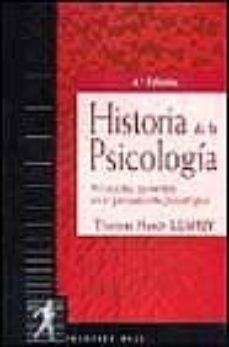 historia de la psicologia: corrientes principales del pensamiento psicologico-9788474447972