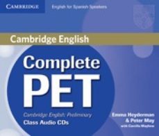 complete pet for spanish speakers. class audio cd s-9788483237472