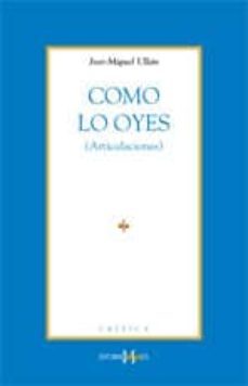 como lo oyes (articulaciones)-9788487528972