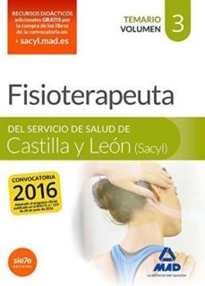 fisioterapeuta del servicio de salud de castilla y leon (sacyl). temario volumen 3-9788490939772