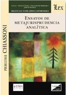 ensayos de metajurisprudencia analitica-pierluigi chiassoni-9789567799572