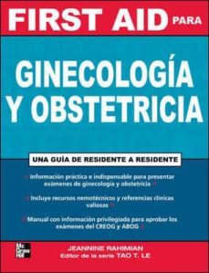 first obstetricia y ginecologia-rahimian jeannine-9789701063972