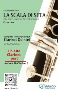eb alto clarinet (instead bb3) part of "la scala di seta" for clarinet quintet (ebook)-9791220868372