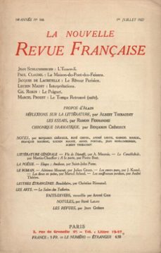 la nouvelle revue française n' 166 (juillet 1927) (ebook)-9782072393082