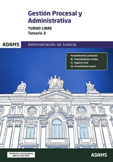 gestion procesal y administrativa (turno libre). temario 3-9788411167482