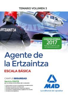 agente de la ertzaintza escala basica: temario (vol. 3)-9788414213582