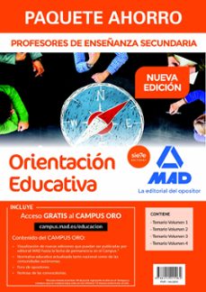 paquete ahorro orientacion educativa cuerpo de profesores de enseñanza secundaria-9788414221082