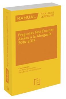 manual preguntas test examen acceso a la abogacia 2016-2017-9788416378982