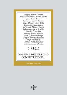 manual de derecho constitucional (10ª ed.)-miguel agudo zamora-fernando alvarez ossorio micheo-9788430977482
