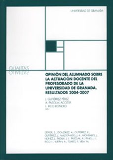 opinion del alumnado sobre la actuacion docente del profesorado-j. gutierrez perez-9788433846082