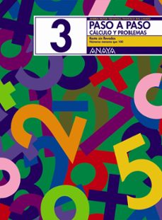 paso a paso 3. calculo y problemas: resta sin llevadas-andrea pastor-francisco ruiz casado-9788466713382