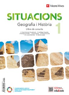 geografia i historia 1º eso situacions 1 llibre de consulta catalunya-9788468292182
