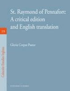 st. raymond of pennafort: a critical edition and english translat ion-9788498367782