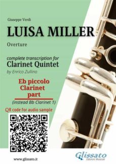 eb clarinet piccolo (instead clarinet bb 1) part of "luisa miller" for clarinet quintet (ebook)-9791221377682