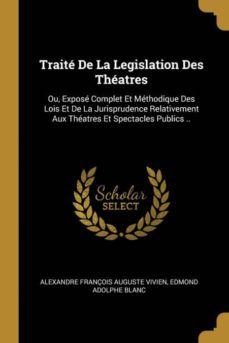 trait de la legislation des thatres-9780270999792