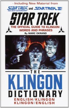the klingon dictionary: english/klingon klingon/english-marc okrand-9780671745592
