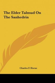 the elder talmud on the sanhedrin-9781161558692