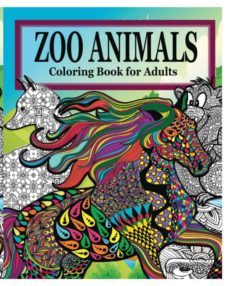 zoo animals coloring book for adults-9781364563592