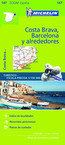 mapa zoom barcelona y alrededores, costa brava 2017-9782067218192