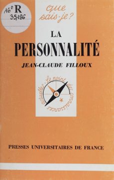 la personnalite (ebook)-jean claude filloux-9782130706892