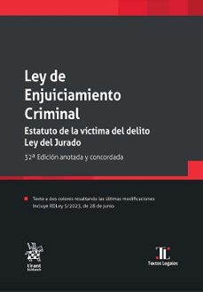 ley de enjuiciamiento criminal (32ª ed.)-juan luis gomez colomer-9788411697392