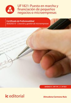 puesta en marcha y financiacion de pequeños negocios o microempresas. adgd0210 (ebook)-9788411841092