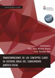 transformaciones de los conceptos claves en distintas çreas del c onocimiento juridico-social-maria teresa montalvo romero-9788413771892