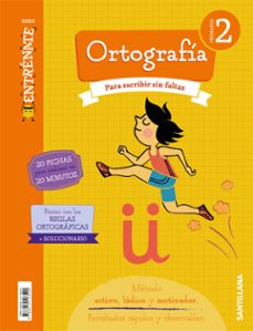 entrenate. cuaderno ortografia 2 primaria-9788414113592