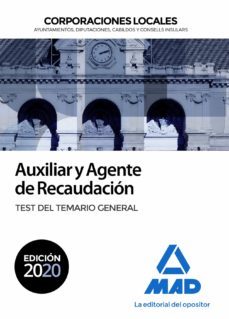 auxiliar y agente de recaudacion de corporaciones locales. test del temario general-encarna rojo franco-9788414232392