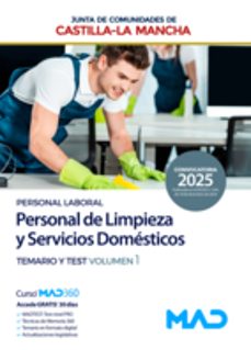 personal de limpieza y servicios domesticos (personal laboral). temario y test volumen 1 junta de comunidades castilla-la mancha-9788414291092