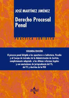 derecho procesal penal (2ª ed.)-jose martinez jimenez-9788430972692