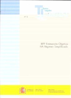 irpf estimación objetiva iva régimen simplificado .separata del boletín oficial de los ministerios de hacienda y de asuntos economicos y transformacion digital-9788447610792