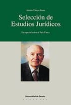 seleccion de estudios juridicos: en especial sobre el pais vasco-9788474856392